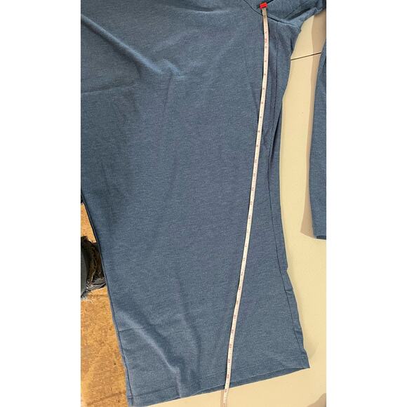Anybody Ribbed Hacci Short Sleeve & Flare Pant Lounge Set BLUE NWOT SIZE PLUS 5X - Picture 12 of 12